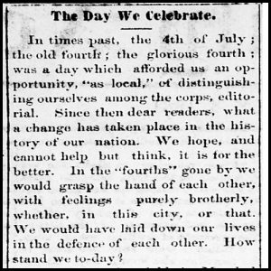 Mapping the Fourth of July in the Civil War Era is a fascinating digital archive of primary sources.