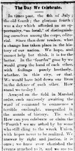 Shreveport (La.) Daily News, July 4, 1861 (Chronicling America).