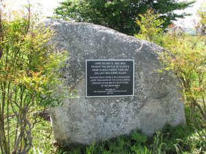 Plaque at Cloyd's Mountain (Tom Seabrook).